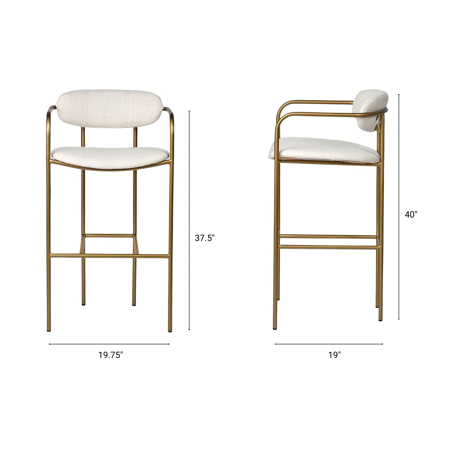 Parker III Bar Stool - 3 Colors - Dekor Butik