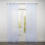 CurtainsParma Heavy Textured Linen Inspired Sheer Grommet Curtain 108"x 95" - Dekor Butik