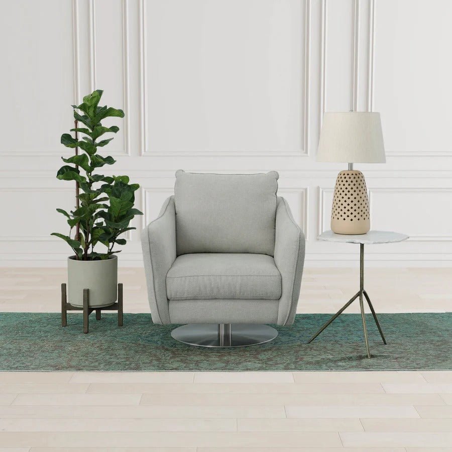 Patio Round Large Standing Pot - Cement Grey - Dekor Butik