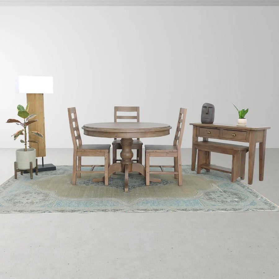 Patio Round Large Standing Pot - Cement Grey - Dekor Butik