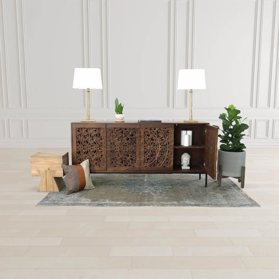 Patio Round Standing Pot - Natural Stone - Dekor Butik