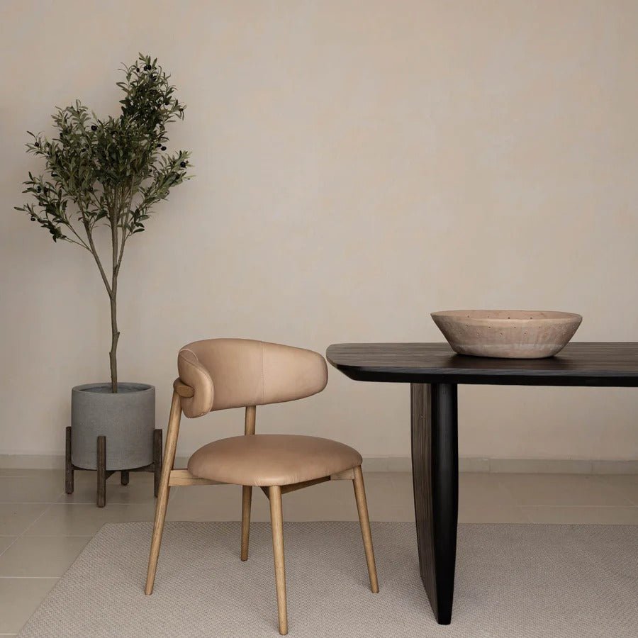 Patio Round Standing Pot - Natural Stone - Dekor Butik