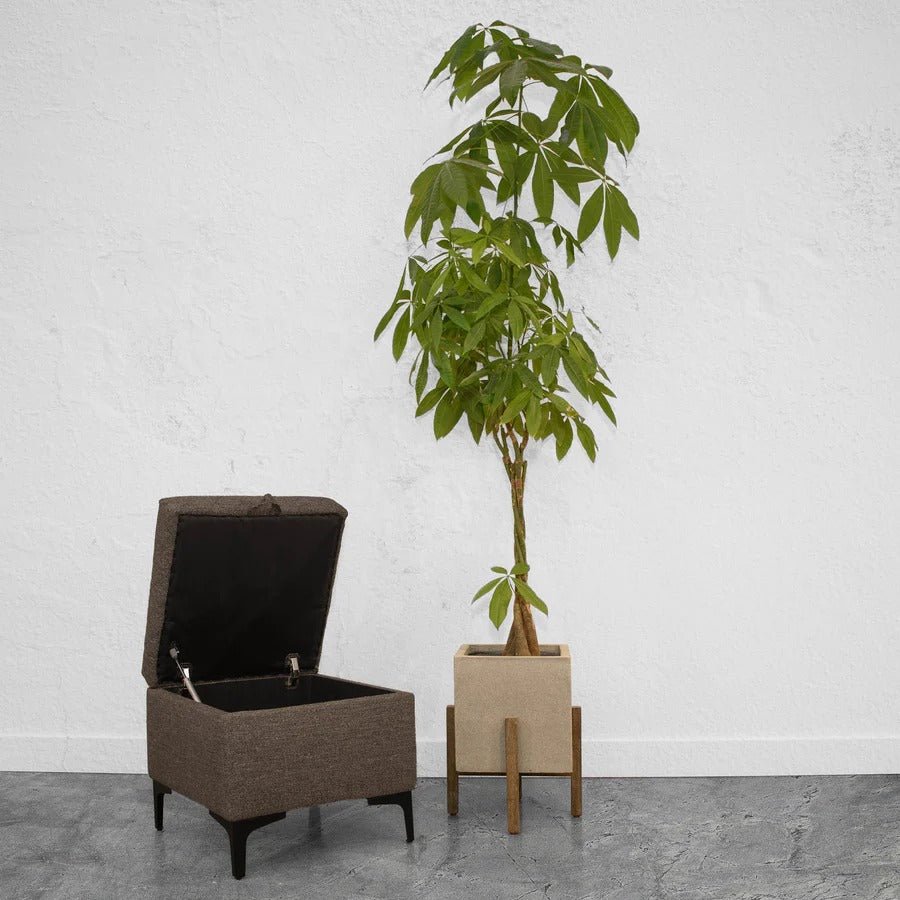 Patio Square Standing Pot - Natural Stone - Dekor Butik