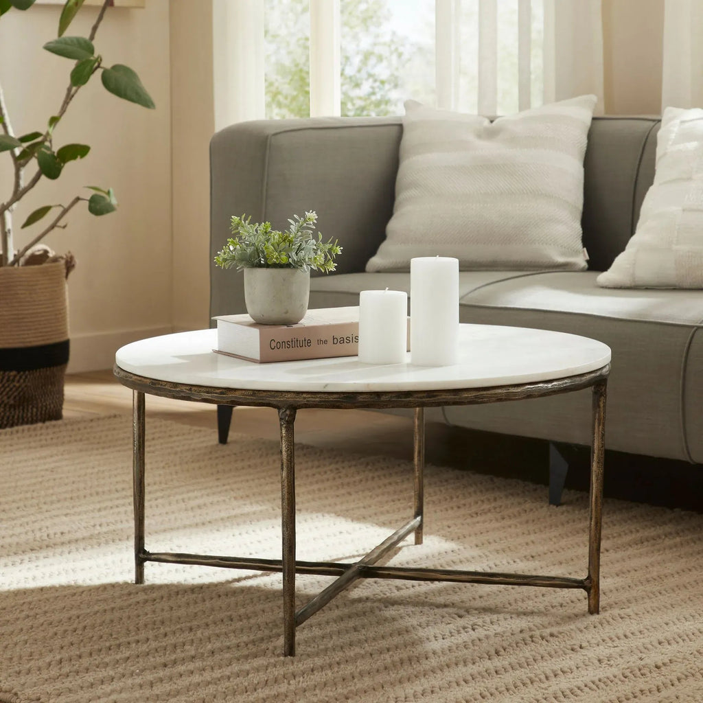 Pearse Cast Aluminum Coffee Table - Dekor Butik