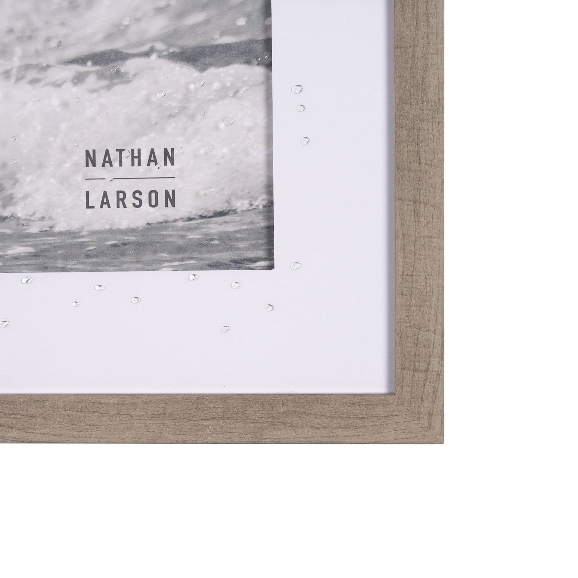 Pelican Beach by Nathan Larson a Hand Embellished Framed Photo Art Print Matted under Glass - Dekor Butik