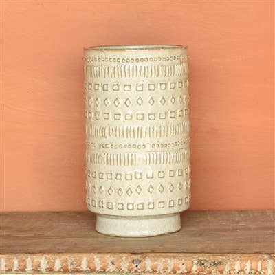 DecorPeru Vase, Ceramic - White - Dekor Butik