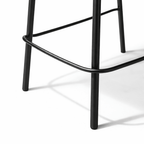 StoolPetra Leather Counter Stool, Black - Dekor Butik
