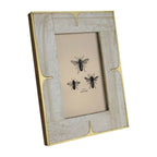 DecorPicture Frame, MOP Resin & Brass – 4x6 - Dekor Butik
