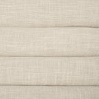 Pierre Beige Fabric Upholstered Armless Chaise Lounge Chair - Dekor Butik