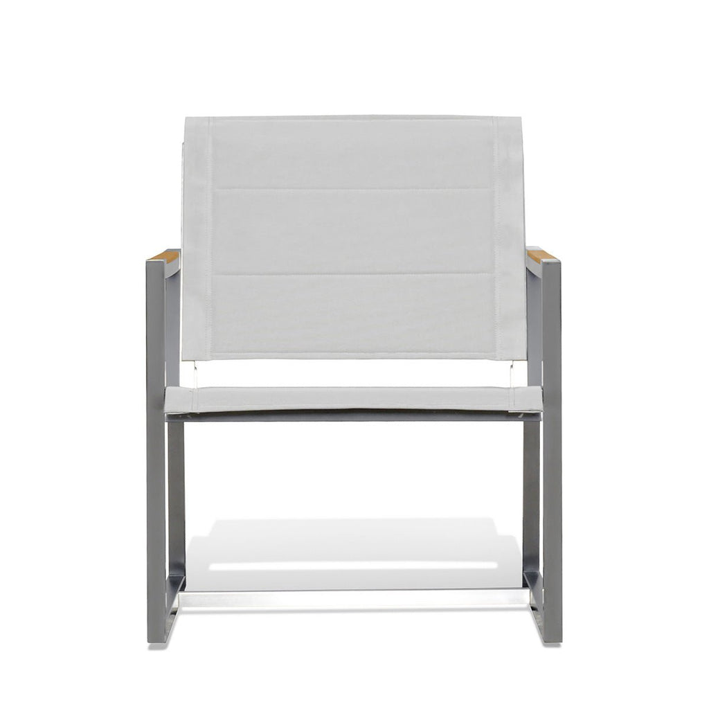 ChairPine Stainless Steel & Teak Outdoor Sling Chair - Dekor Butik