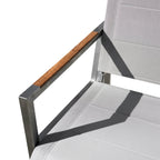 ChairPine Stainless Steel & Teak Outdoor Sling Chair - Dekor Butik