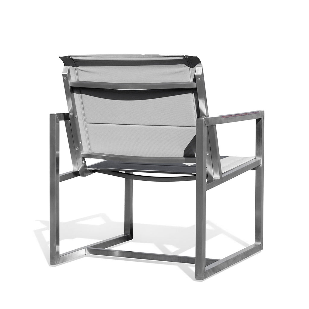 ChairPine Stainless Steel & Teak Outdoor Sling Chair - Dekor Butik