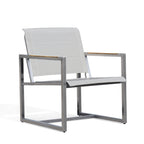ChairPine Stainless Steel & Teak Outdoor Sling Chair - Dekor Butik