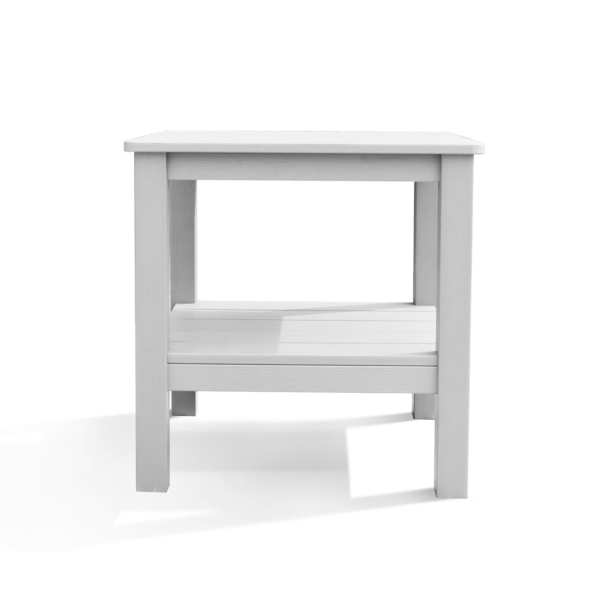 end tablesPolymer Outdoor End Table with Shelf - Dekor Butik