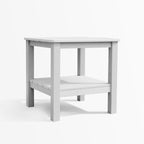 end tablesPolymer Outdoor End Table with Shelf - Dekor Butik