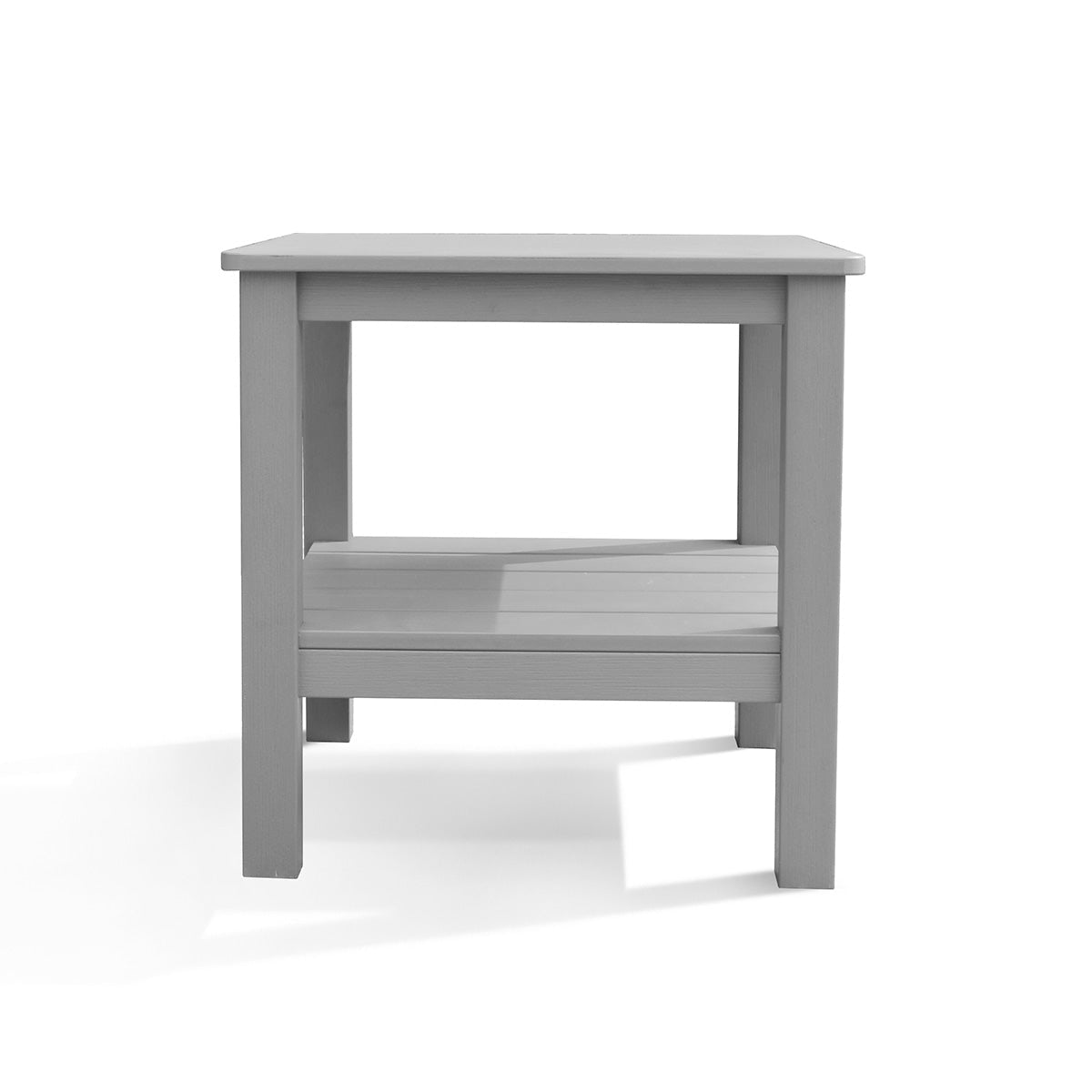 end tablesPolymer Outdoor End Table with Shelf - Dekor Butik