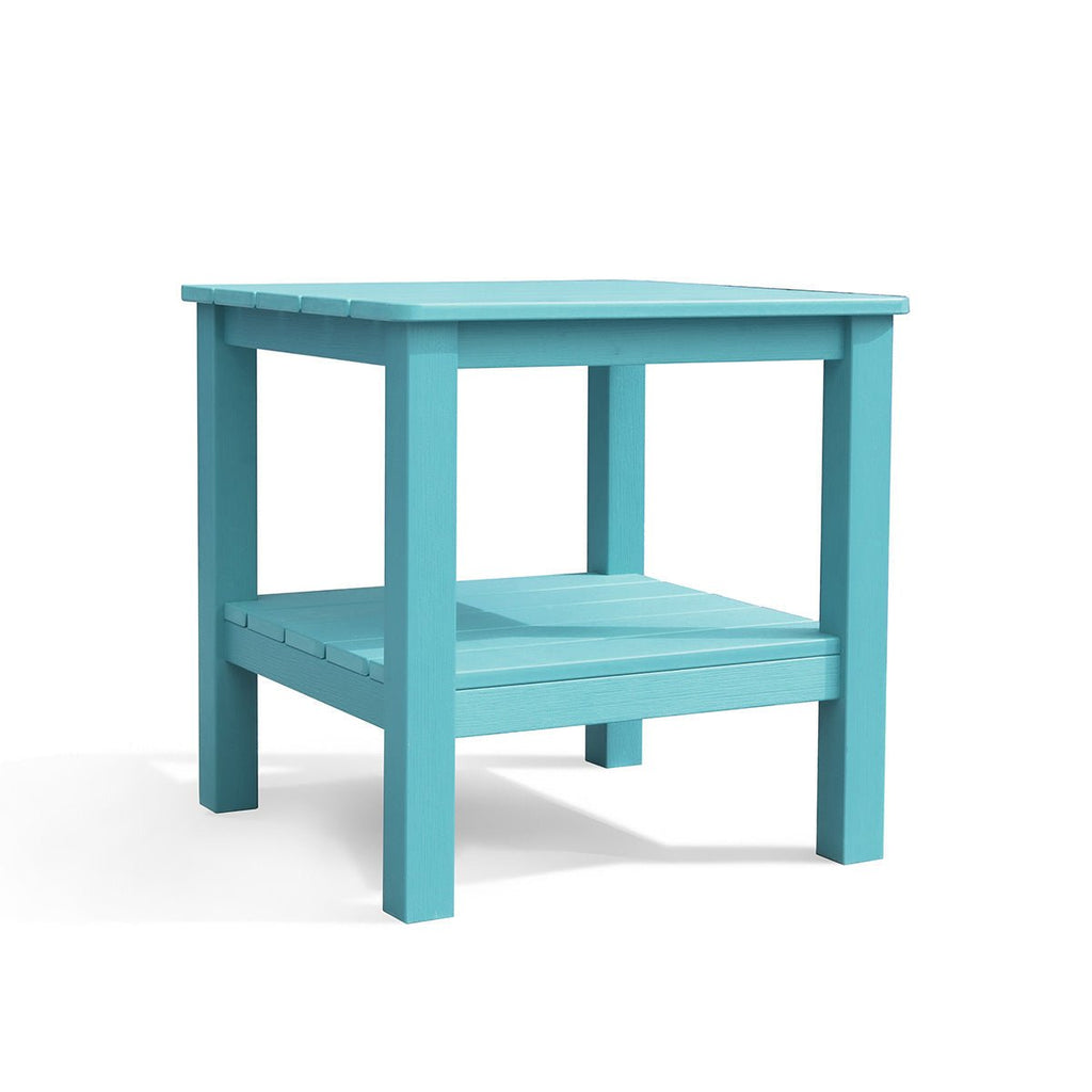 end tablesPolymer Outdoor End Table with Shelf - Dekor Butik