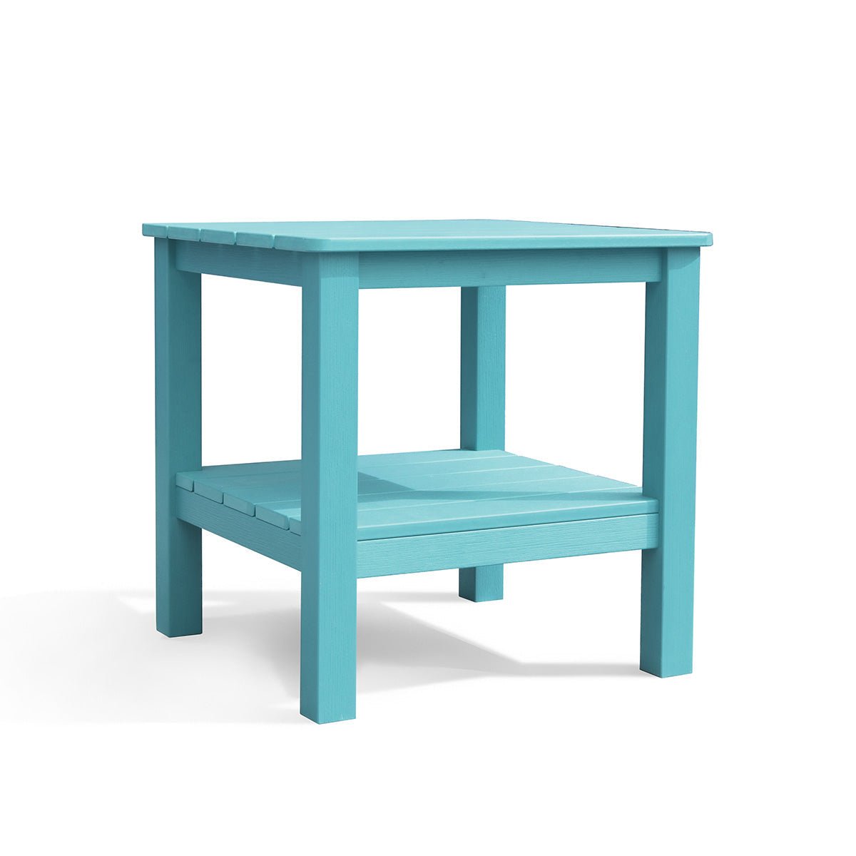 end tablesPolymer Outdoor End Table with Shelf - Dekor Butik
