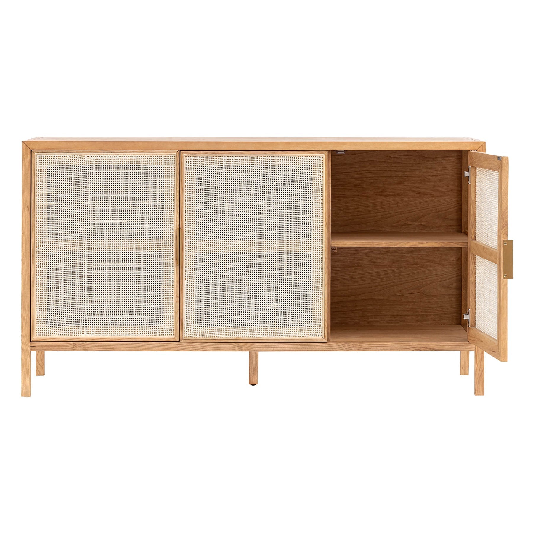 Rattan 3 Door Sideboard - Natural - Dekor Butik