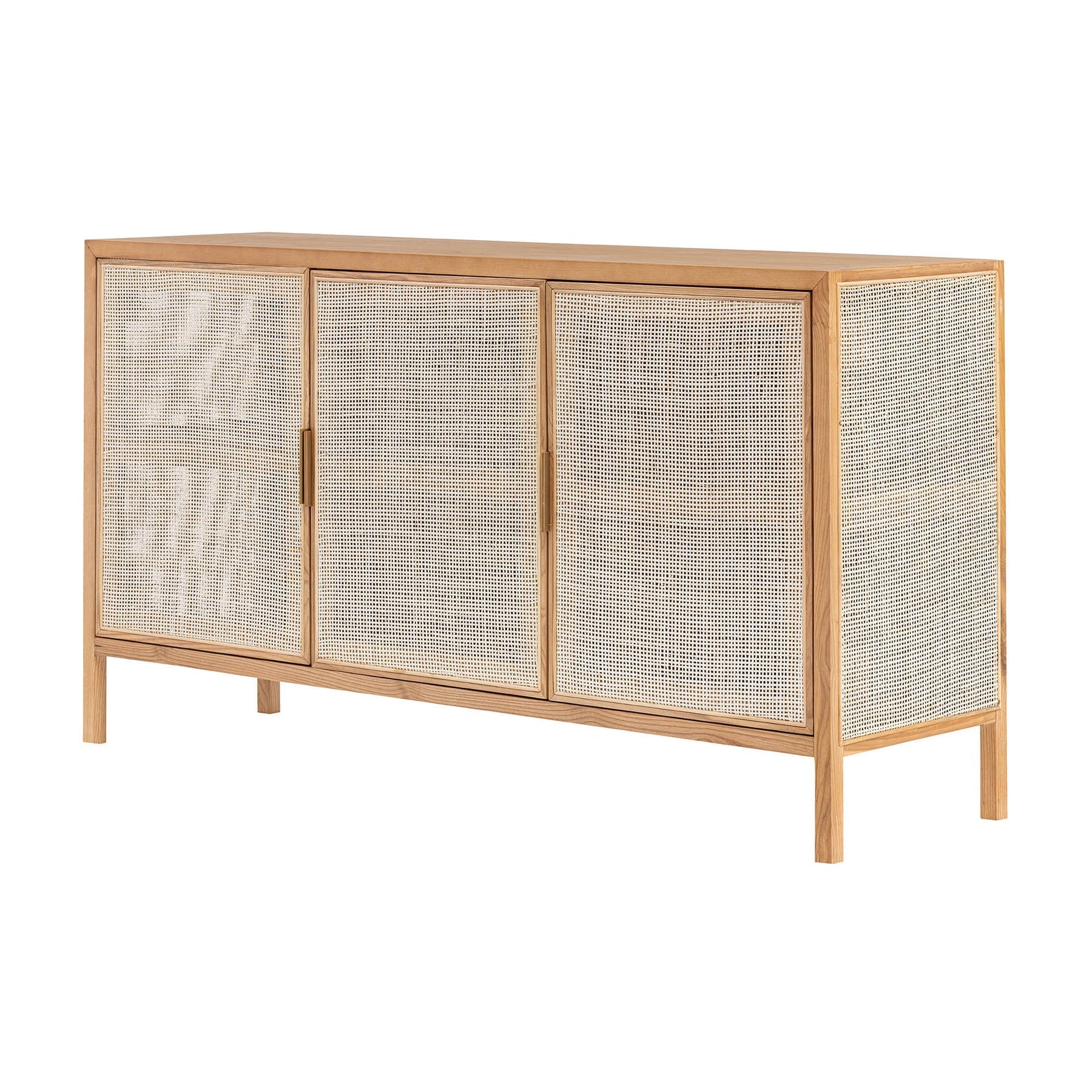 Rattan 3 Door Sideboard - Natural - Dekor Butik