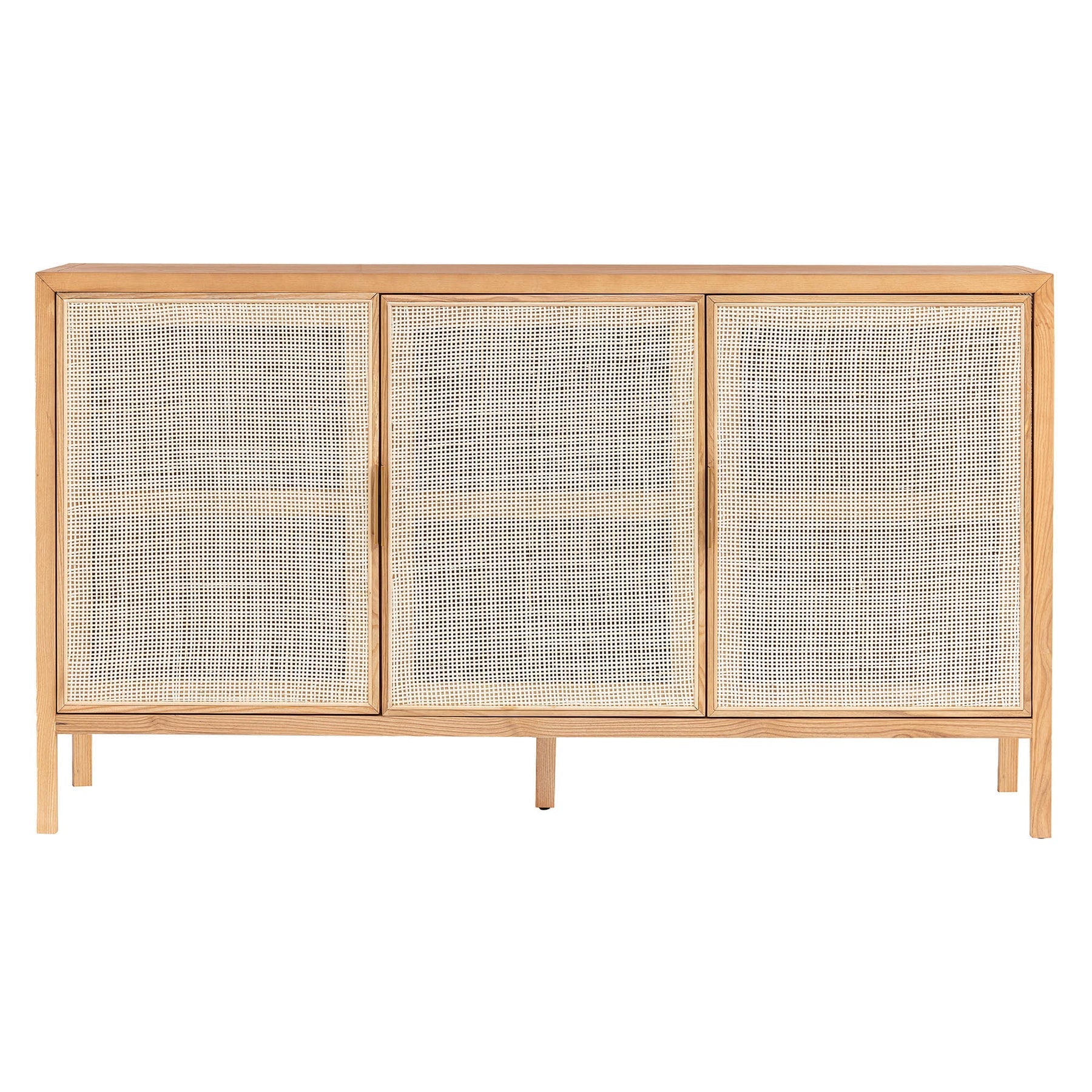 Rattan 3 Door Sideboard - Natural - Dekor Butik