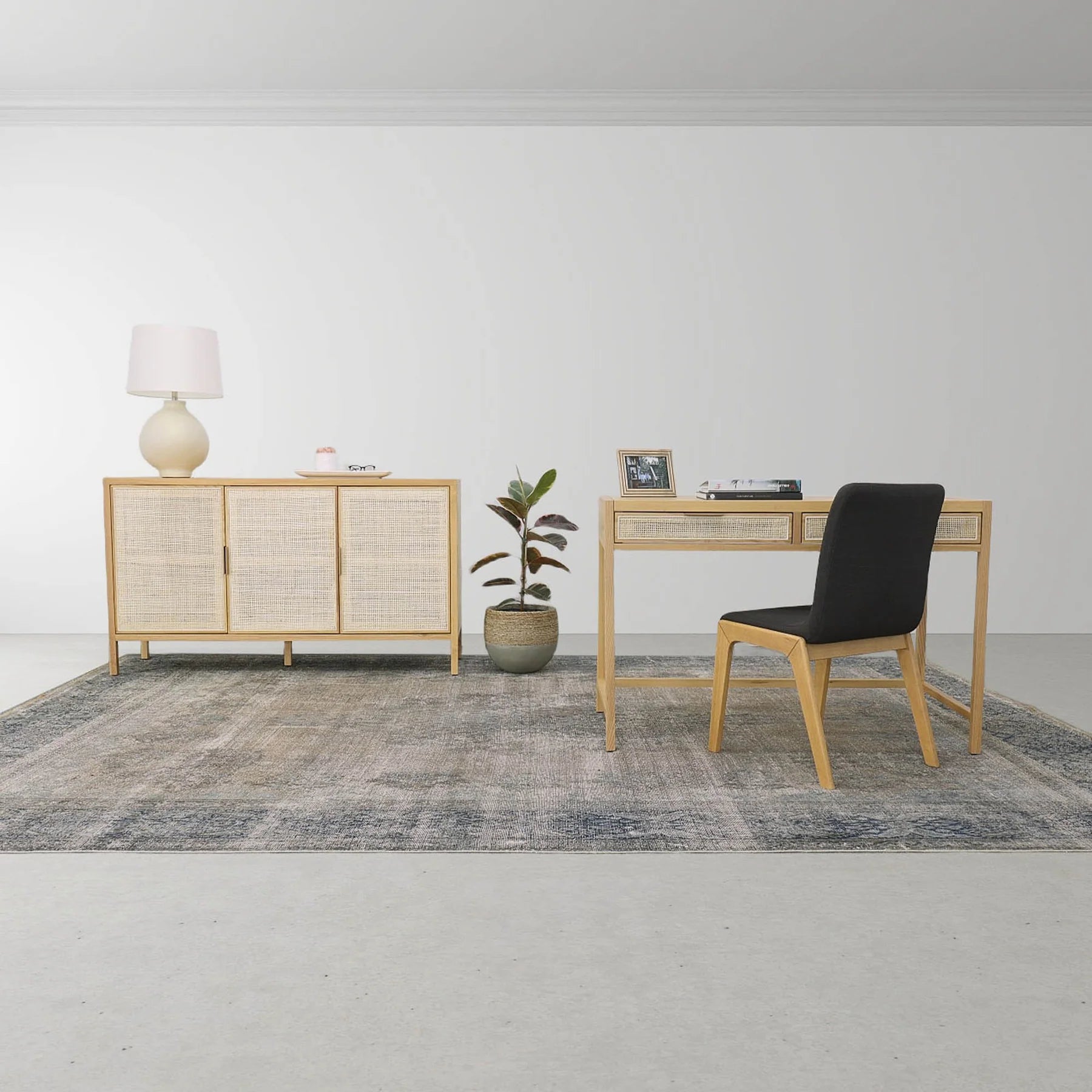 Rattan 3 Door Sideboard - Natural - Dekor Butik