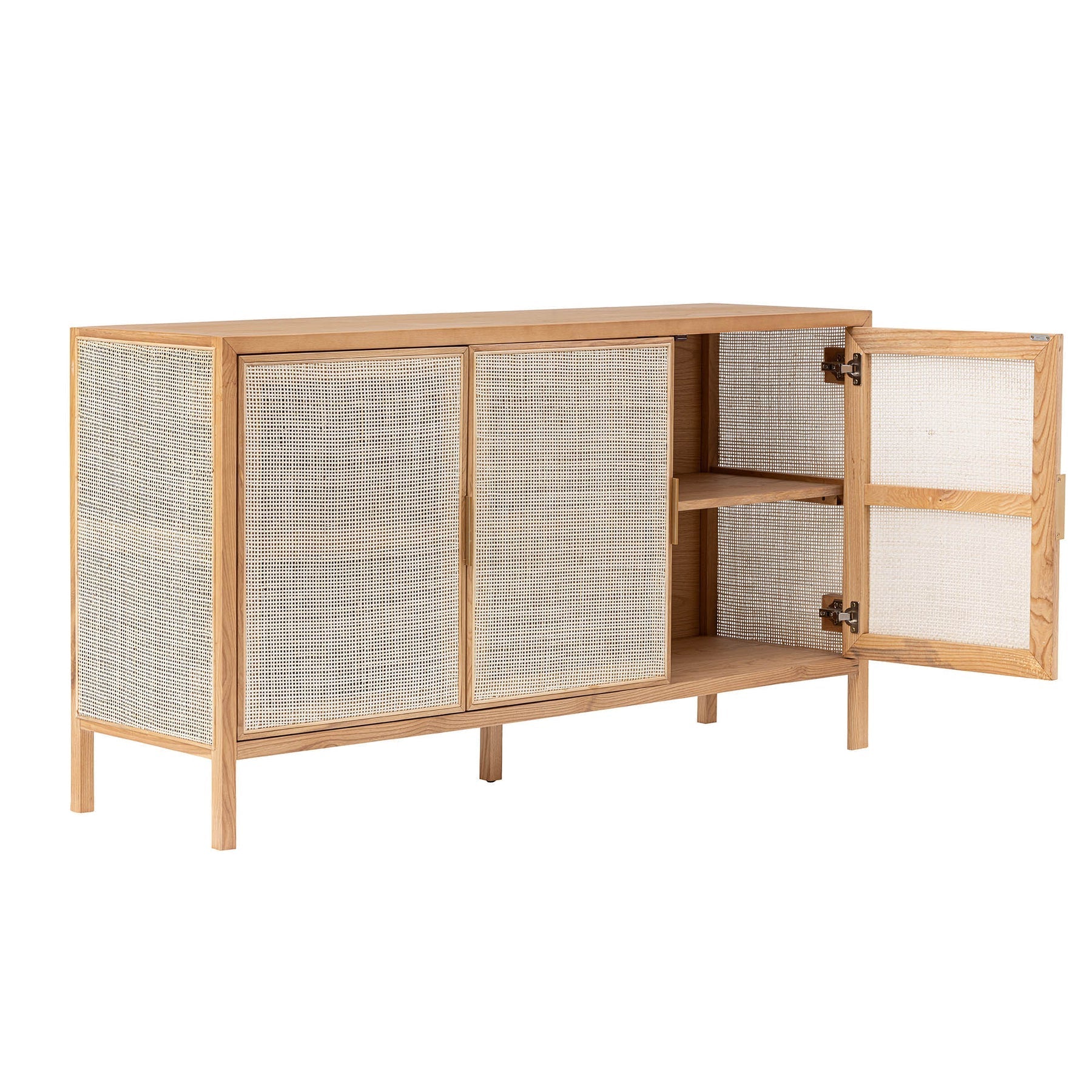 Rattan 3 Door Sideboard - Natural - Dekor Butik