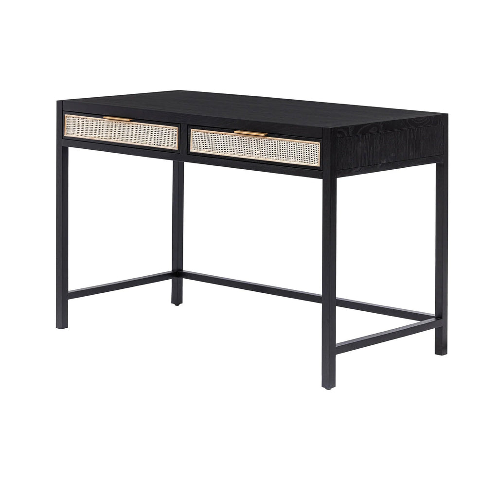 Rattan Desk - Ebony - Dekor Butik