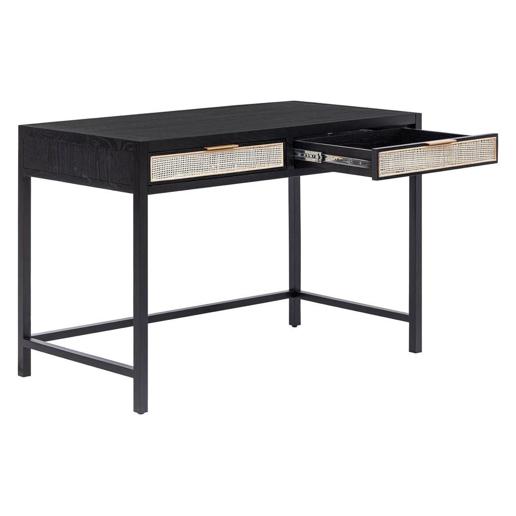Rattan Desk - Ebony - Dekor Butik