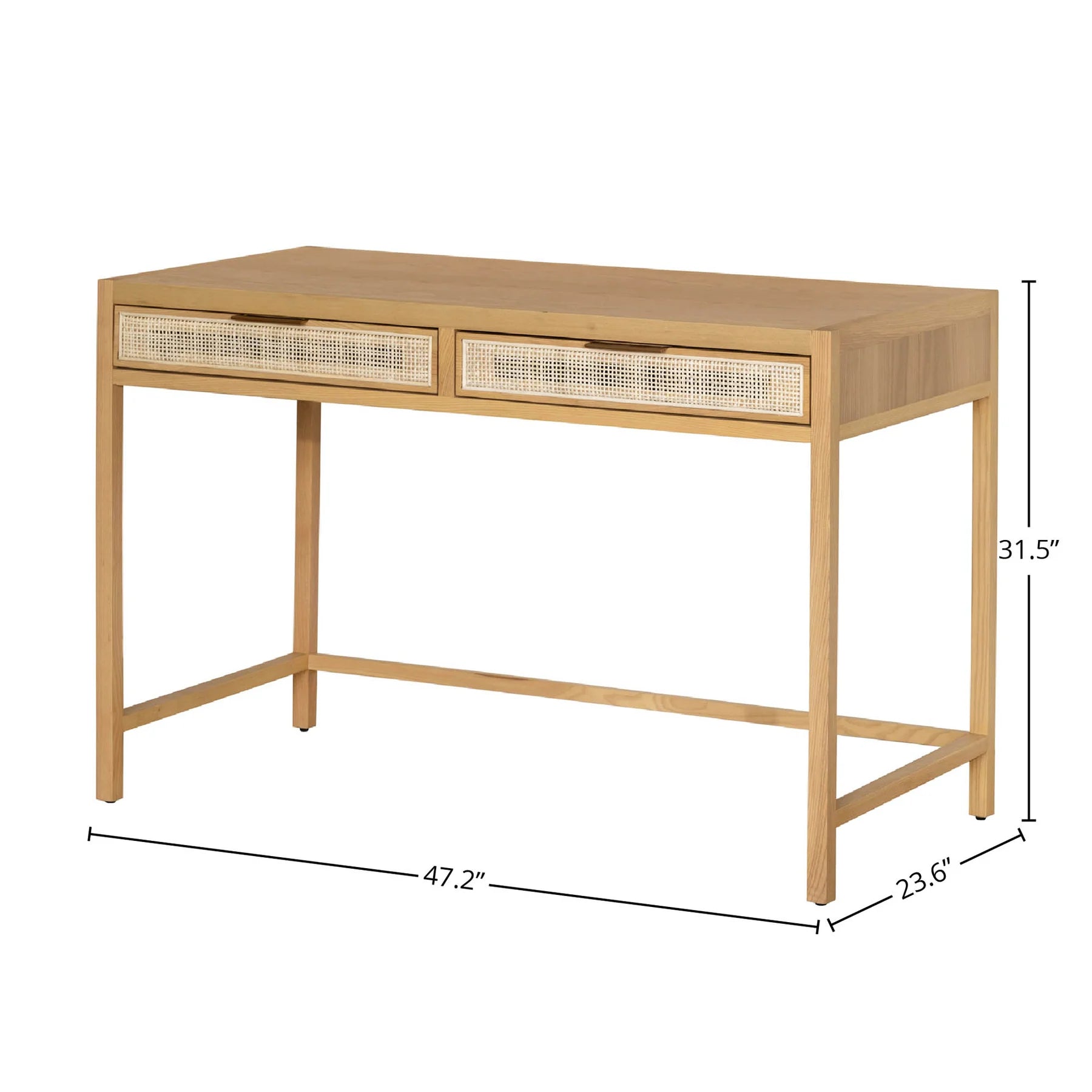 Rattan Desk - Natural - Dekor Butik