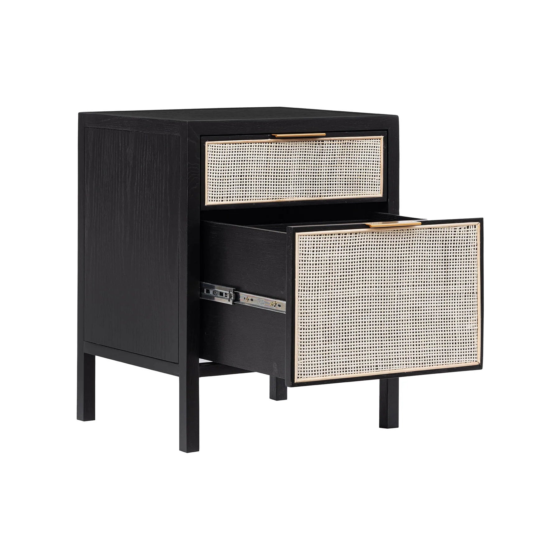 Rattan Filing Cabinet - Ebony - Dekor Butik