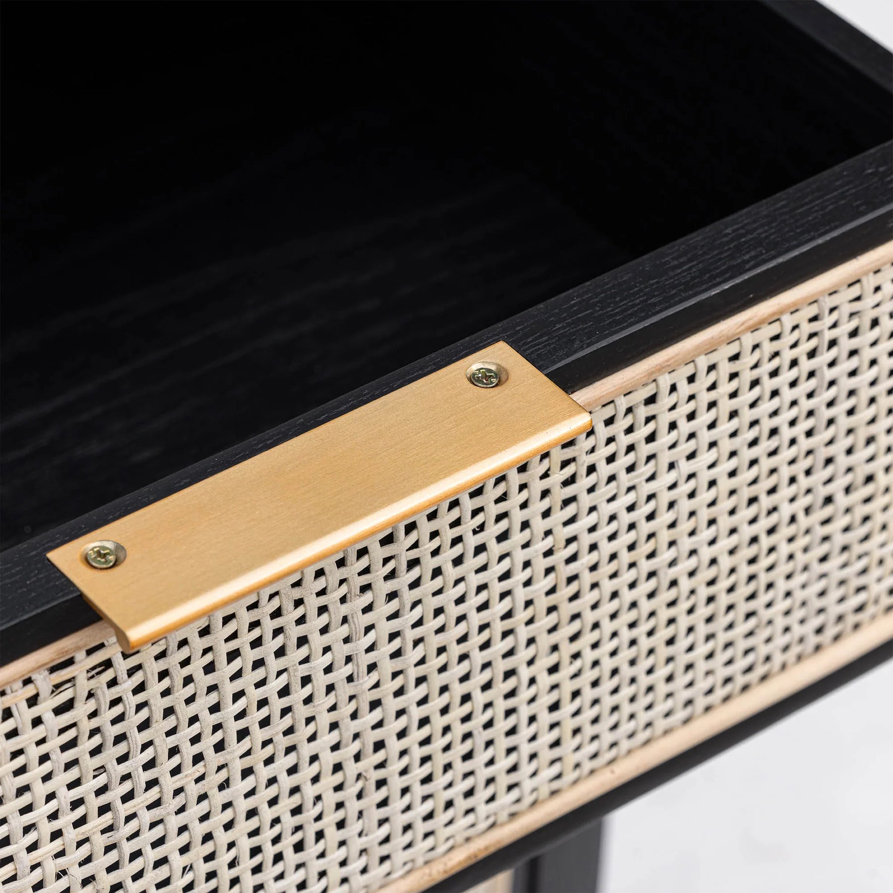 Rattan Filing Cabinet - Ebony - Dekor Butik