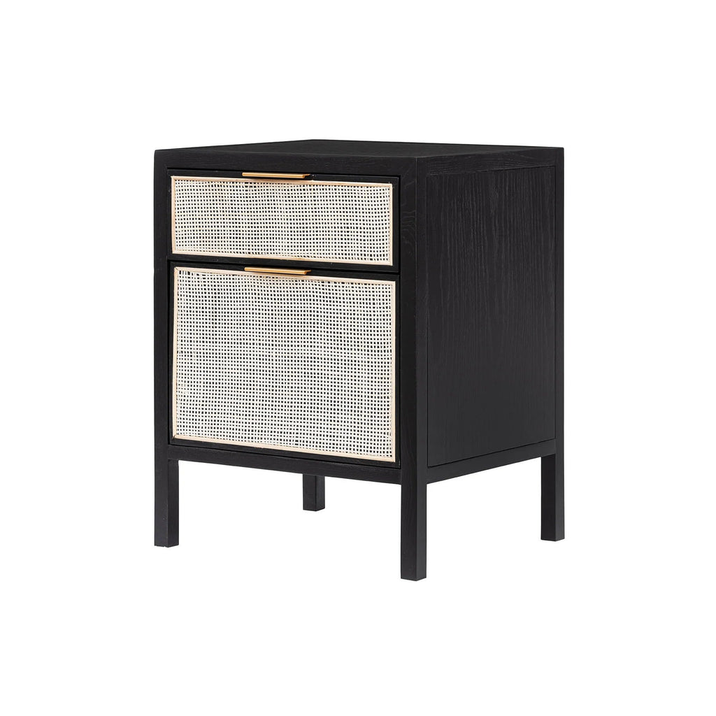 Rattan Filing Cabinet - Ebony - Dekor Butik
