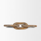 Reinir Red - Brown Marble Chain Link Decorative Object - Dekor Butik