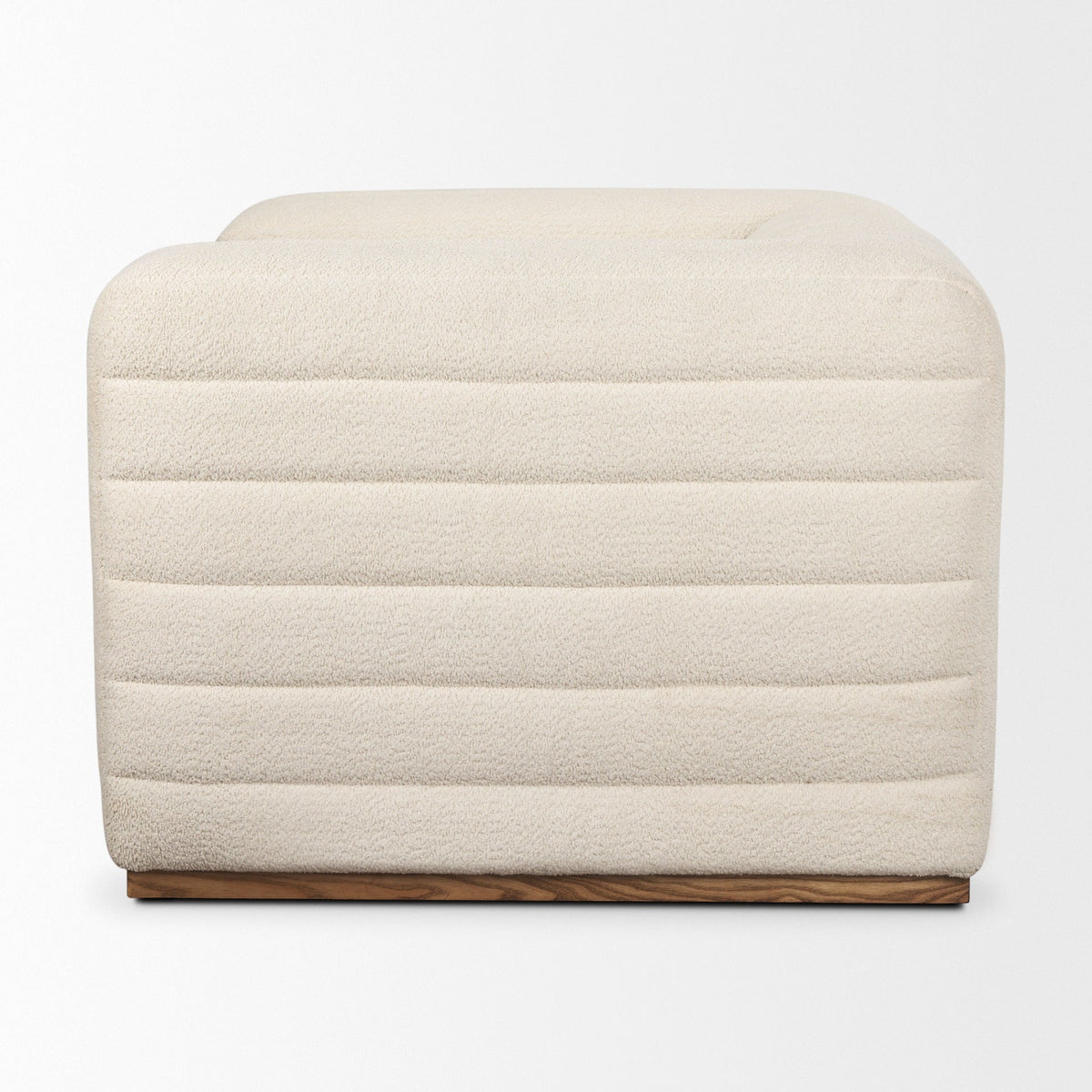 Ricciardo Cream Boucle Upholstered Arm Chair - Dekor Butik
