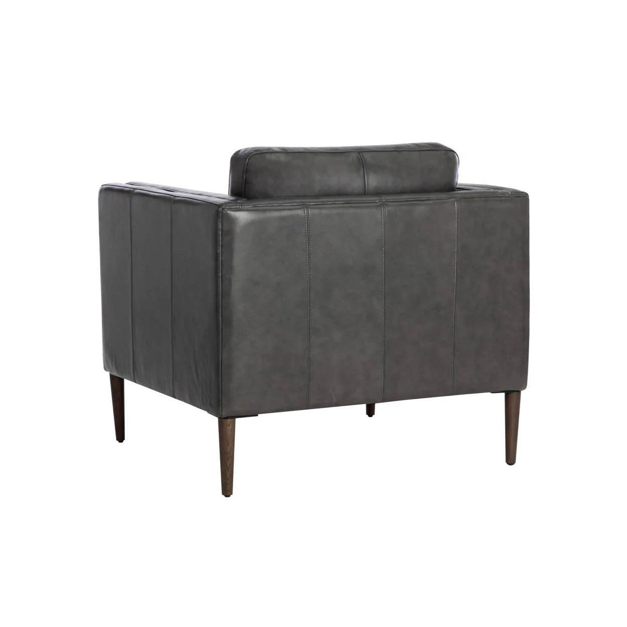 FurnitureRichmond Armchair - Charcoal Top Grain Leather - Dekor Butik