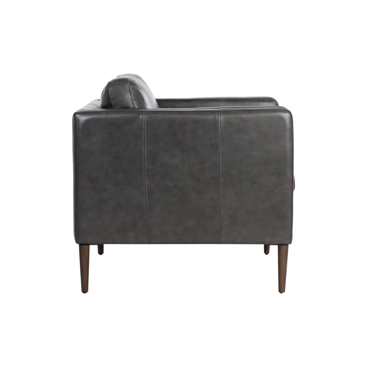 FurnitureRichmond Armchair - Charcoal Top Grain Leather - Dekor Butik