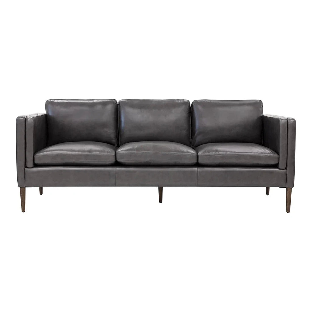 FurnitureRichmond Sofa - Charcoal Top Grain Leather - FLOOR MODEL SALE - PICK UP OR LOCAL DELIVERY ONLY - Dekor Butik