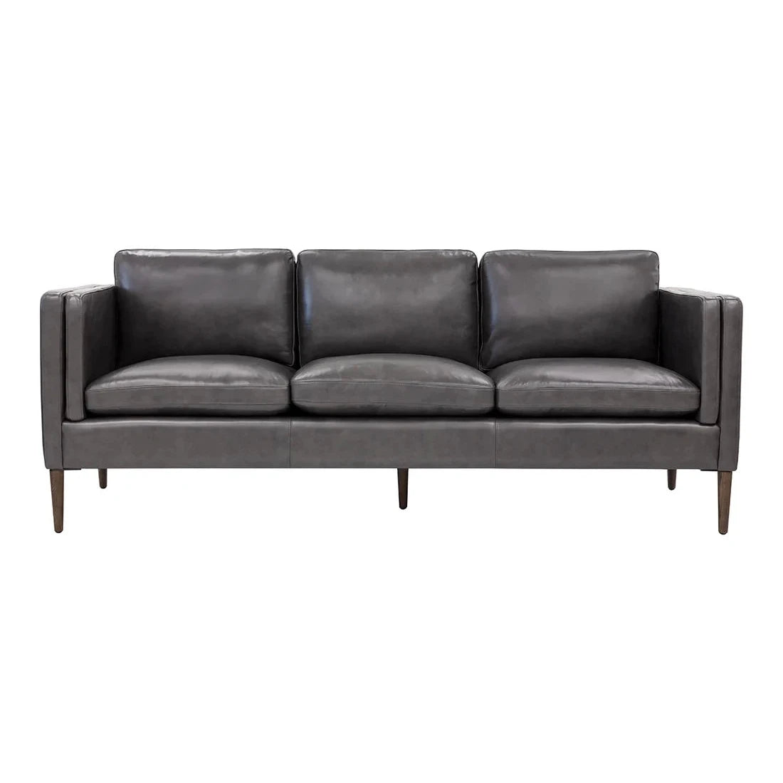 FurnitureRichmond Sofa - Charcoal Top Grain Leather - FLOOR MODEL SALE - PICK UP OR LOCAL DELIVERY ONLY - Dekor Butik