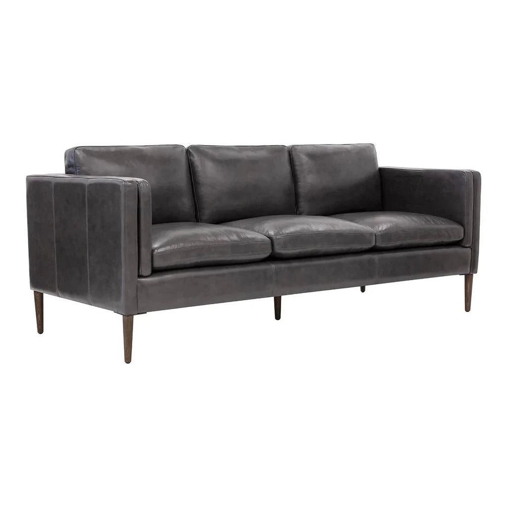 FurnitureRichmond Sofa - Charcoal Top Grain Leather - FLOOR MODEL SALE - PICK UP OR LOCAL DELIVERY ONLY - Dekor Butik