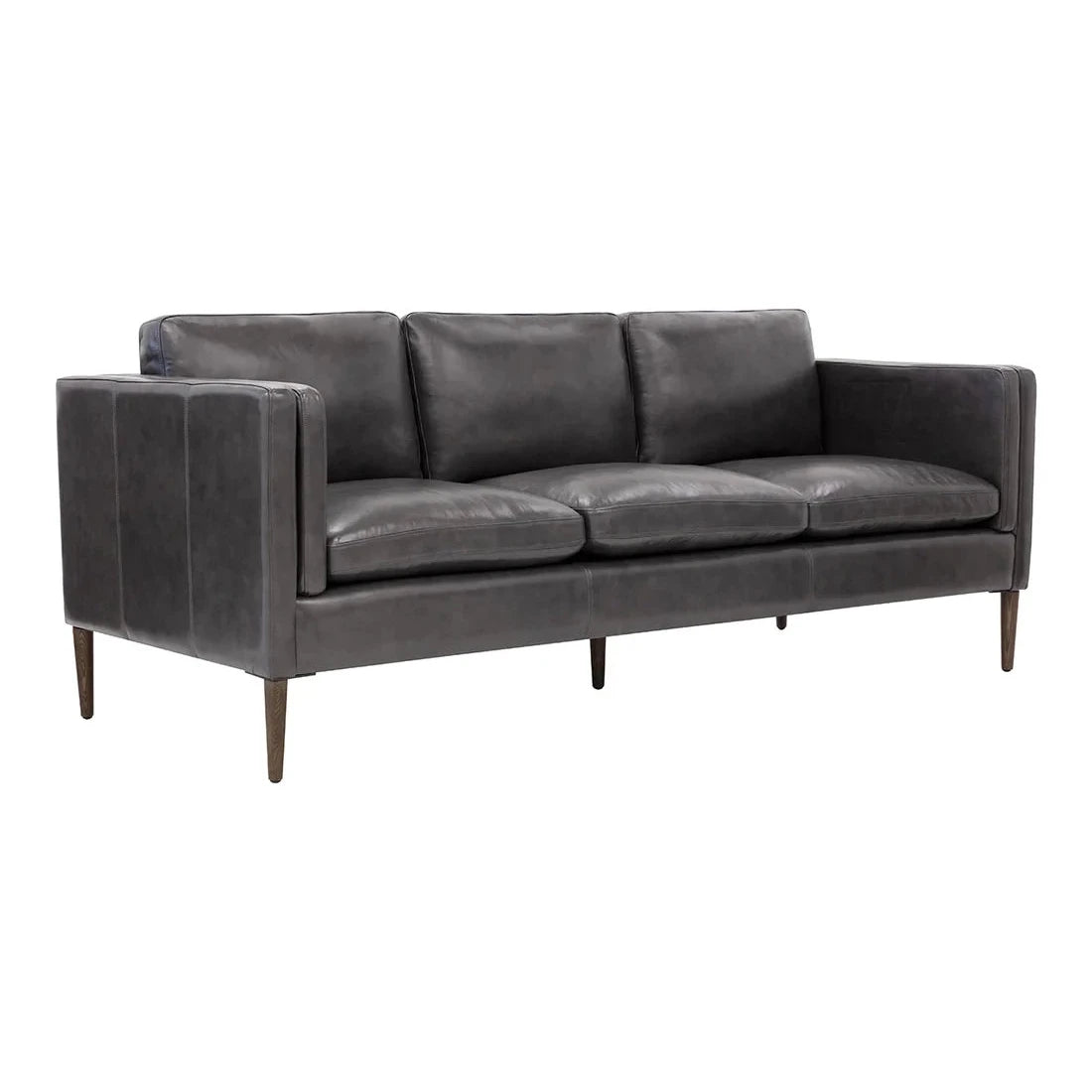 FurnitureRichmond Sofa - Charcoal Top Grain Leather - FLOOR MODEL SALE - PICK UP OR LOCAL DELIVERY ONLY - Dekor Butik