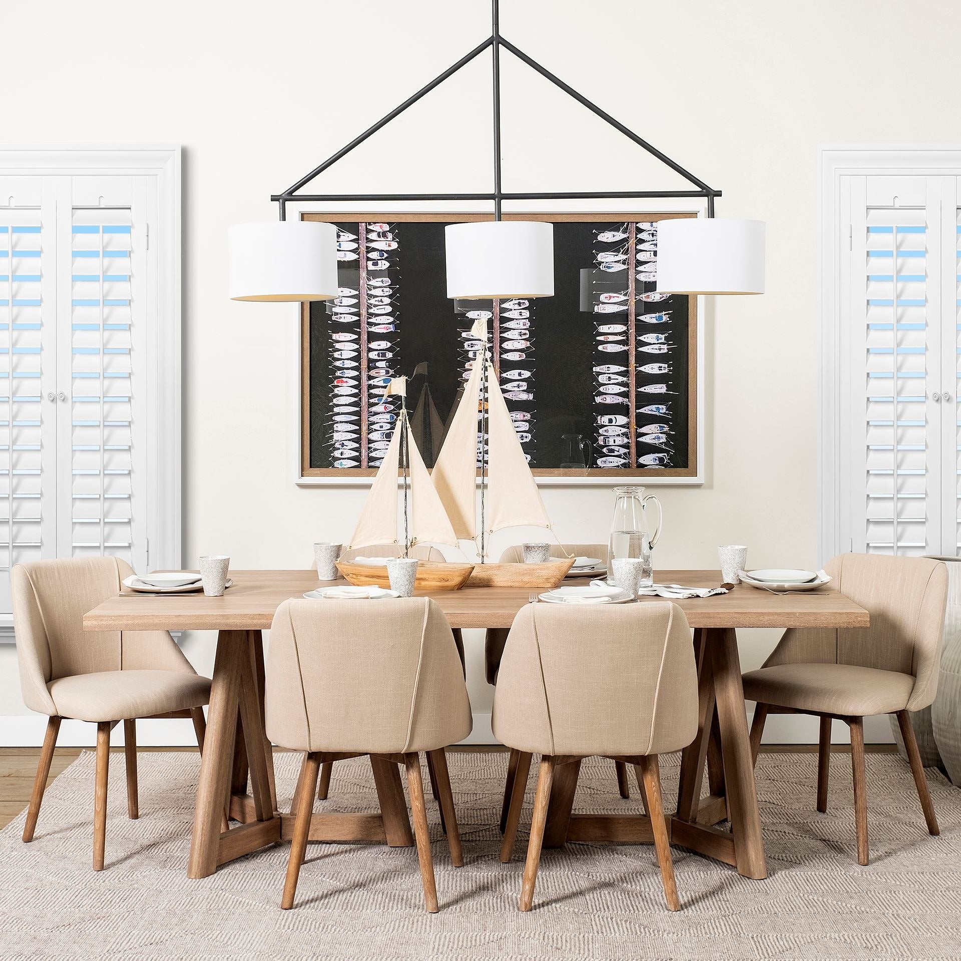 Ronald Fabric Dining Chair - Dekor Butik