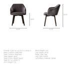Ronald Fabric Dining Chair - Dekor Butik