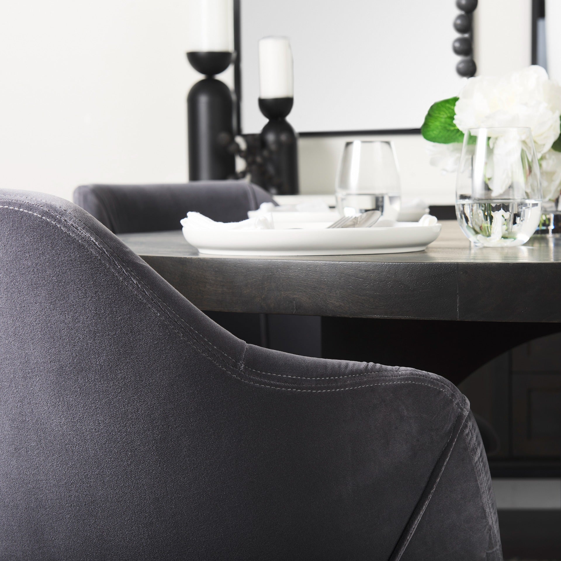 Ronald Fabric Dining Chair - Dekor Butik