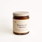 CandlesRosewood + Amethyst Candle - Dekor Butik