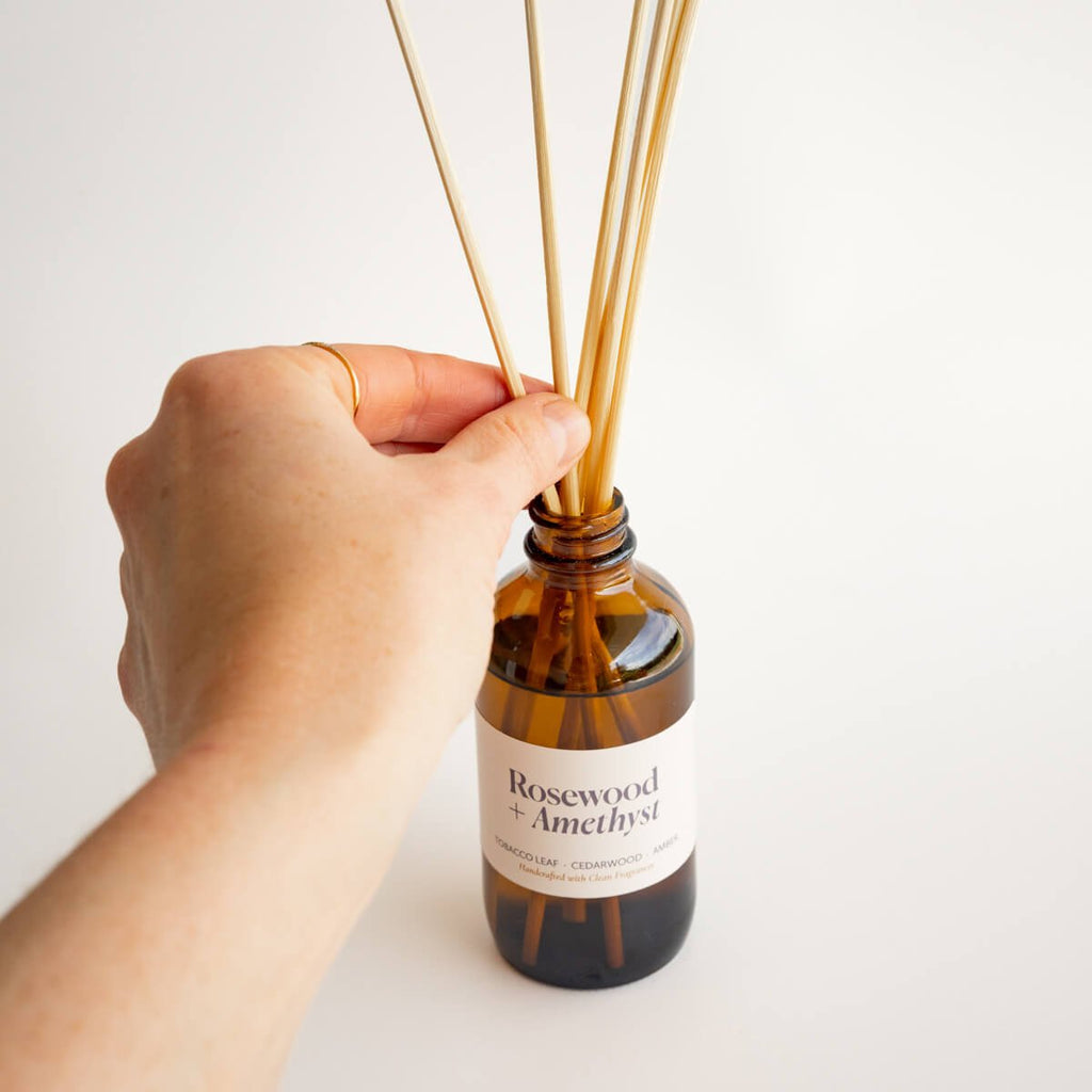 Reed DiffusersRosewood + Amethyst Reed Diffuser - Dekor Butik