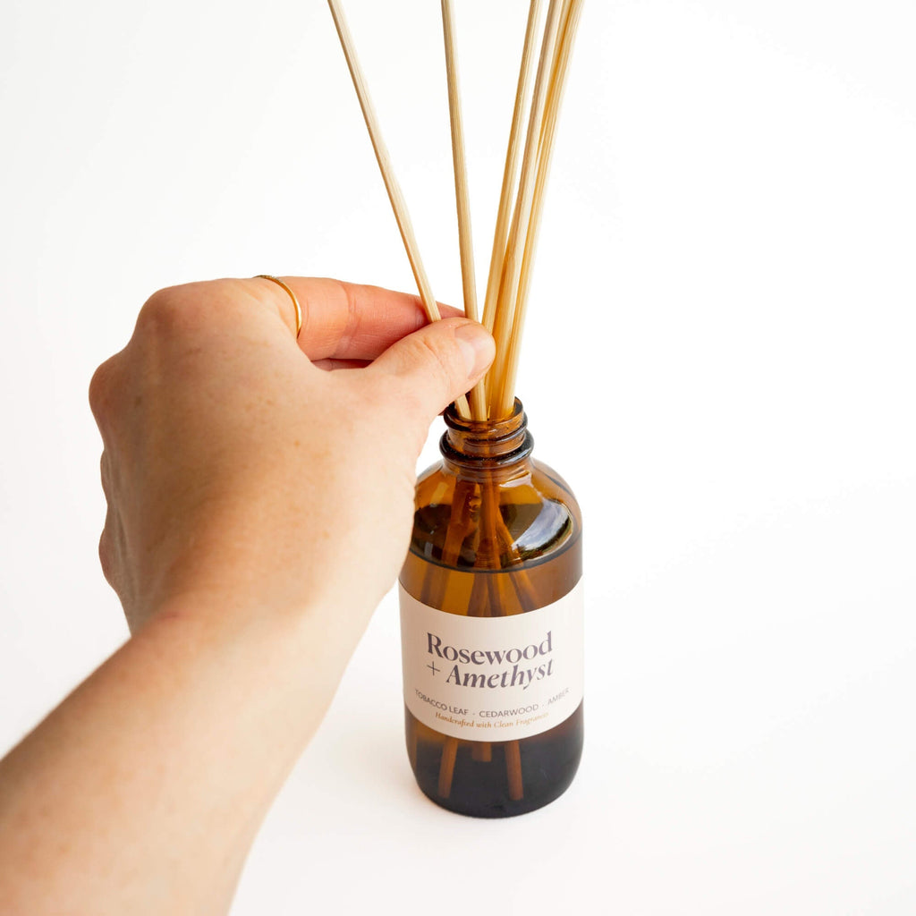 Reed DiffusersRosewood + Amethyst Reed Diffuser - Dekor Butik