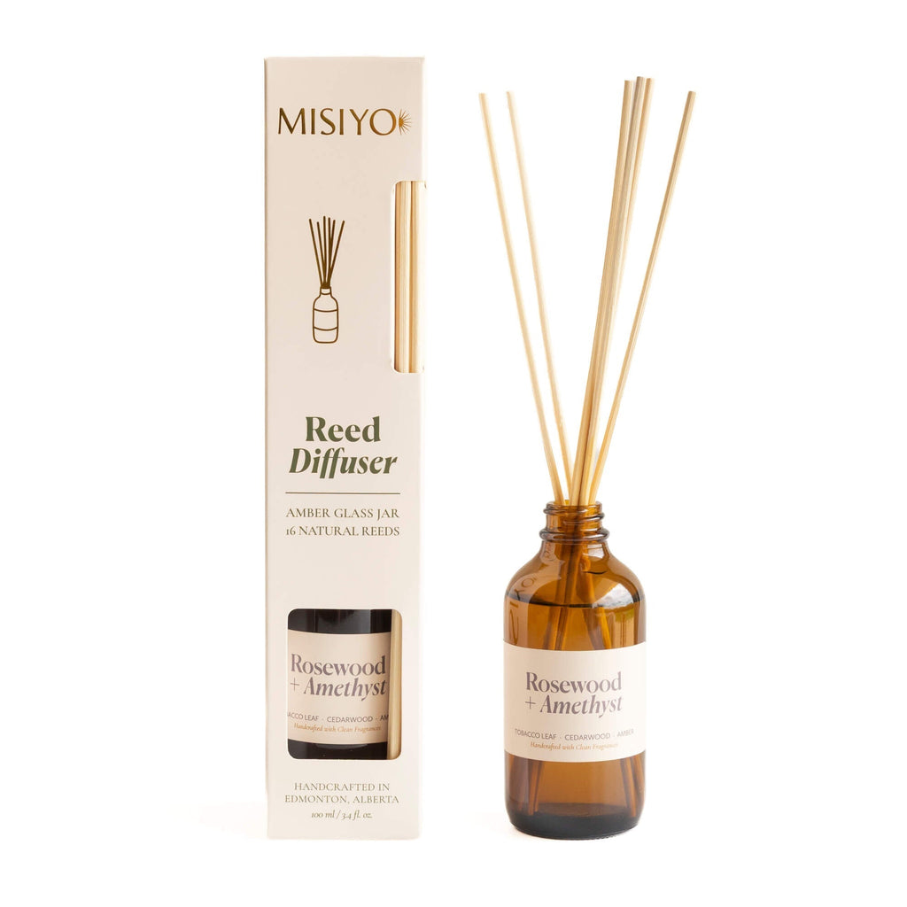 Reed DiffusersRosewood + Amethyst Reed Diffuser - Dekor Butik