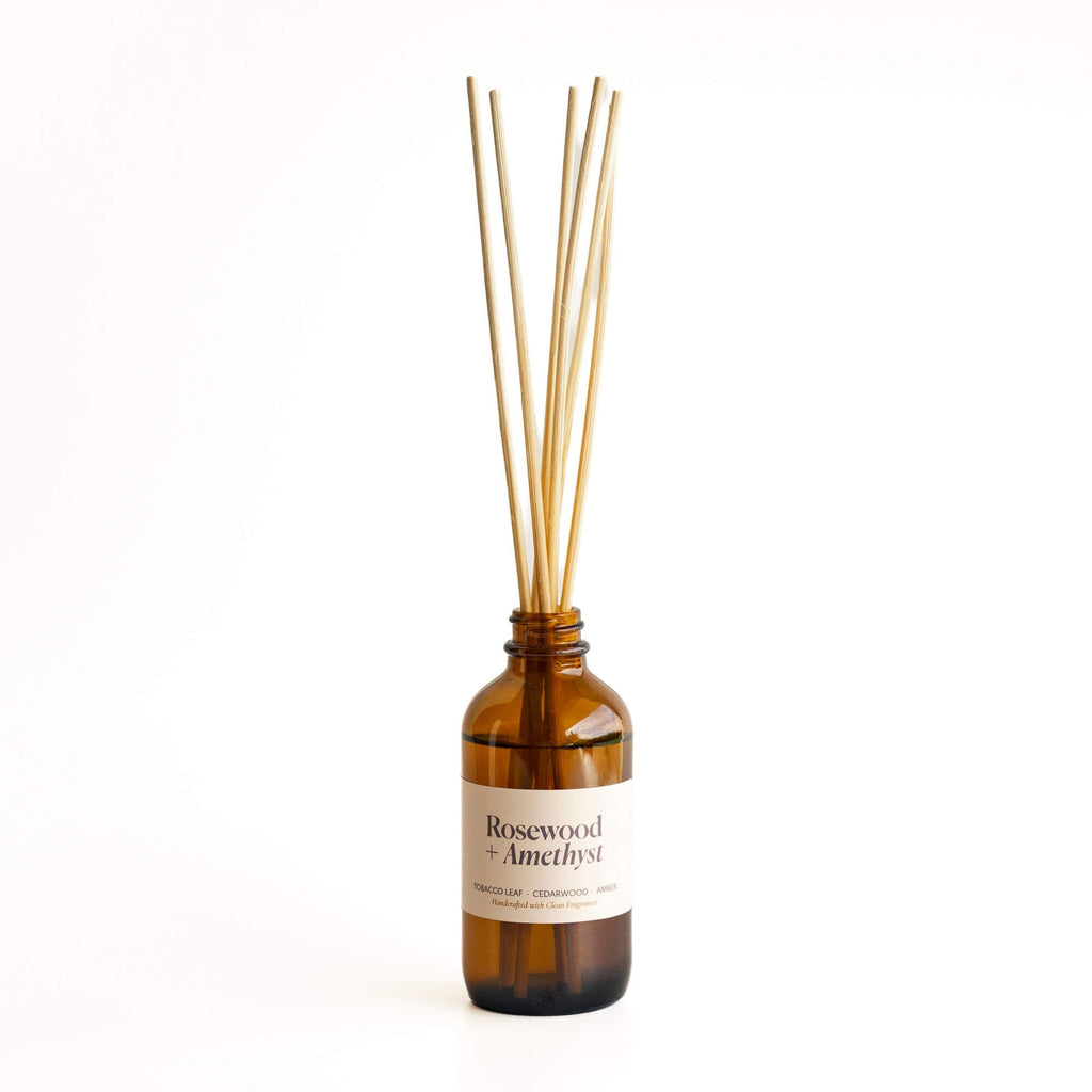 Reed DiffusersRosewood + Amethyst Reed Diffuser - Dekor Butik