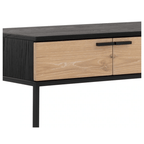 FurnitureRosso Console Table - Matte Black & Light Oak - FLOOR MODEL SALE - Dekor Butik